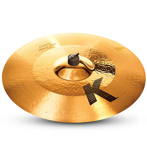 Zildjian K0998 20" K Custom Series Hybrid Ride Medium Drumset Cast Bronze Cymbal with Mid Sound and Large Bell Size image 1