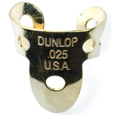 Dunlop 37R025 Brass .025mm Fingerpicks (20-Pack)