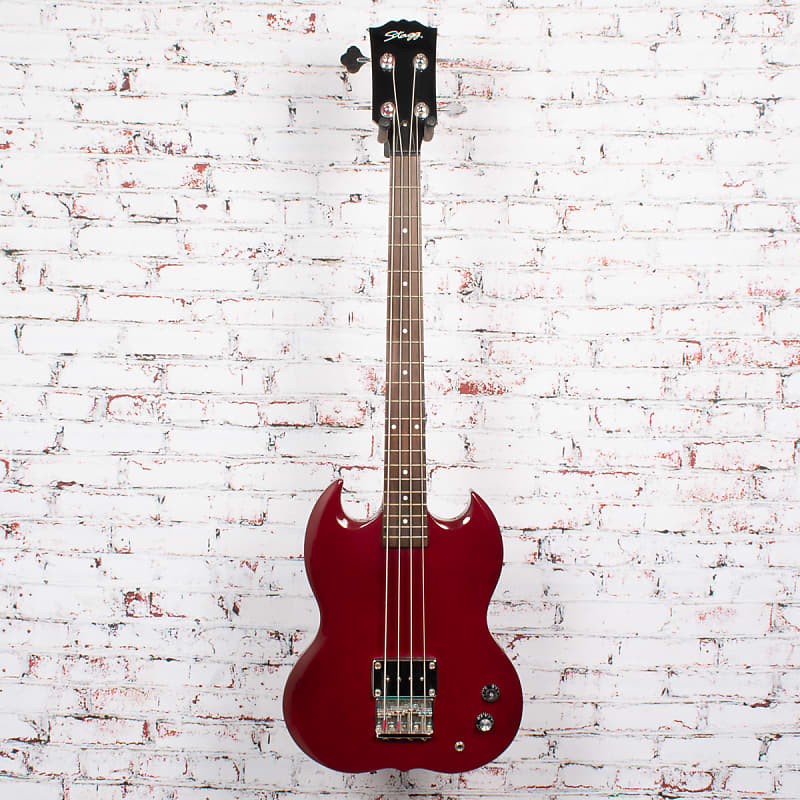 Stagg SG-Style Electric Bass, Red x3040 (USED)