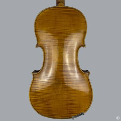 Antique Violin from Klingenthal, Germany - Labeled: J. N. Le Clerc - c. 1800 - LOB: 356 mm image 2
