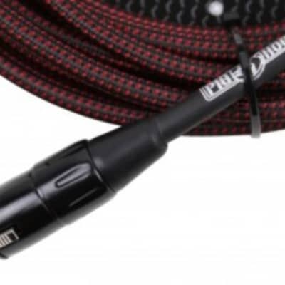Pig Hog PHM20BRD High Performance Black & Red Woven XLR Microphone Cable, 20 ft. image 2