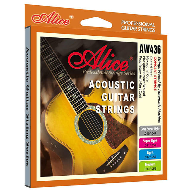 Acoustic Guitar Strings 10 47 Alice AW436 XL Reverb UK