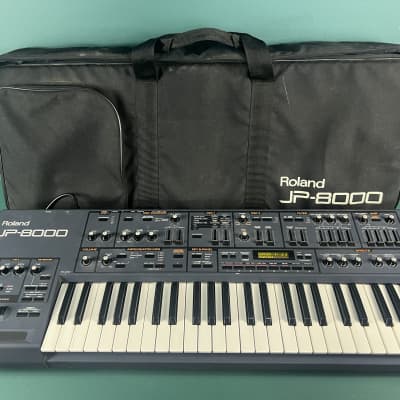 Roland JP-8000 49-Key Synthesizer + Case “Full Re-Cap”