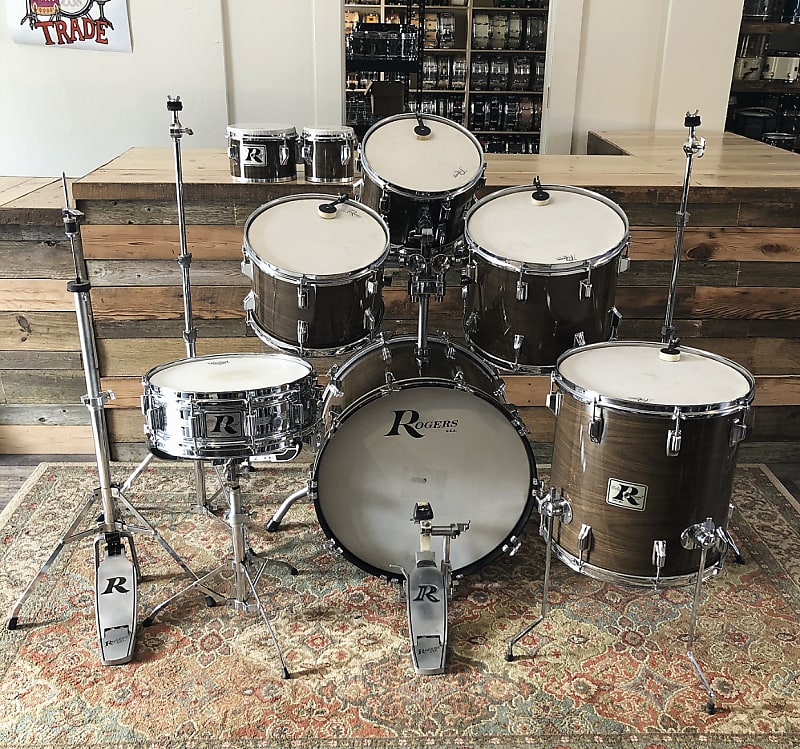 Rogers Londoner Six Drum Set in New Mahogany Shell Pack image 1