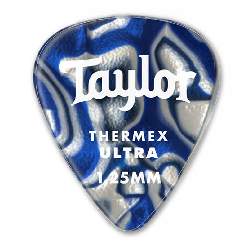 Taylor Prem 351 Thermex Ultra Picks Blue Swirl  1.50mm 6-Pack