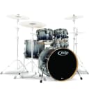 PDP By DW 5-Piece Concept Maple Shell Pack with Chrome Hardware Silver to Black Fade