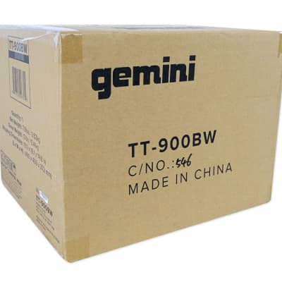 Gemini TT-900 Vinyl Record Player Turntable w/Bluetooth+Dual Speakers TT-900BW image 12