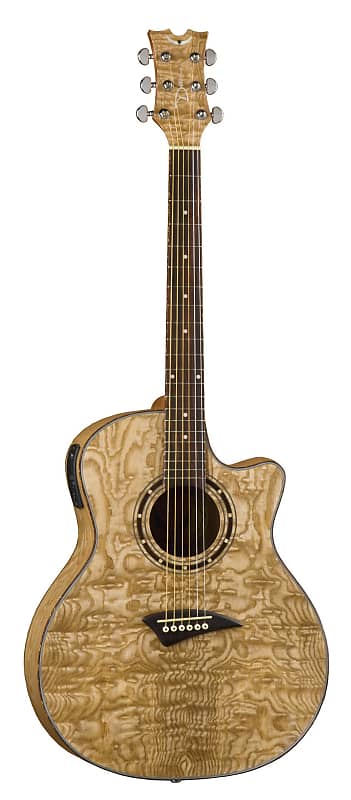 Dean Exotica Quilt Ash Acoustic-Electric Gloss Natural, New, Free Shipping image 1