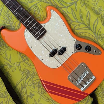 Fender Squier FSR Classic Vibe '60s Competition Mustang Bass Capri Orange image 10