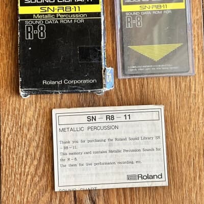 Roland SN-R8-11 Metallic Percussion Sound Data Ram Card For Roland R-8