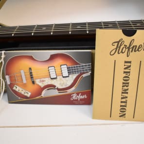 2015 Hofner HCG50 6 String Guitar Sunburst German Made with OHSC #6160 image 13