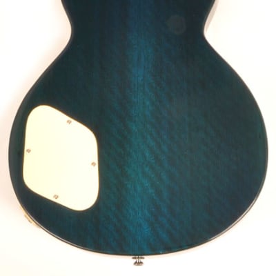 Agile AL-3100MCC Multi-Radius Tribal Blue Quilt Electric Guitar image 3