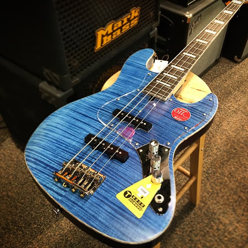 Bacchus Craft Series Custom Jazz Bass 2018 Transparent Blue Oil