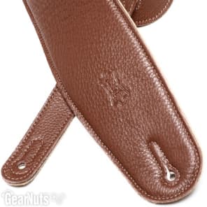 Levy's M4 3.5" Padded Garment Leather Bass Strap - Brown image 2