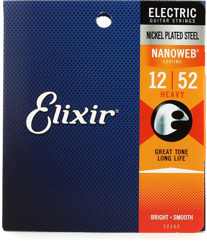Elixir Strings 12152 Nanoweb Heavy Electric Guitar Stri... Reverb