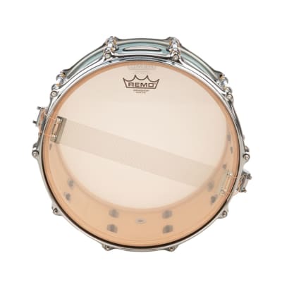 Pearl Music City Custom Master's Maple Reserve 6.5x14 Snare Drum - Ice Blue Oyster image 10