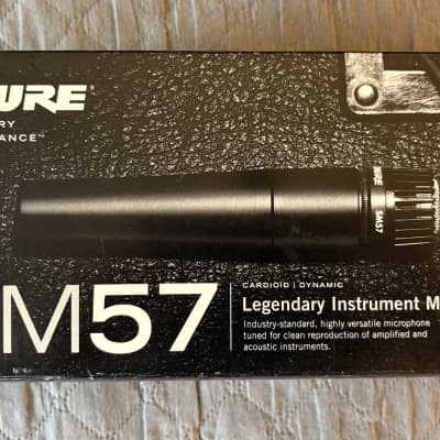Shure SM57 Cardioid Dynamic Microphone 1984 - Present - Black