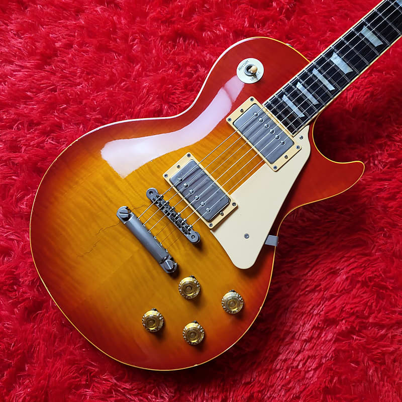 Rare Aria Pro II LS-800 Leopard Model 1980 - Cherry Sunburst