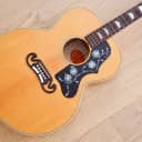 2000 Gibson J-150 Jumbo Acoustic Guitar Flame Maple Blonde w/ Fishman & Case, Yamano