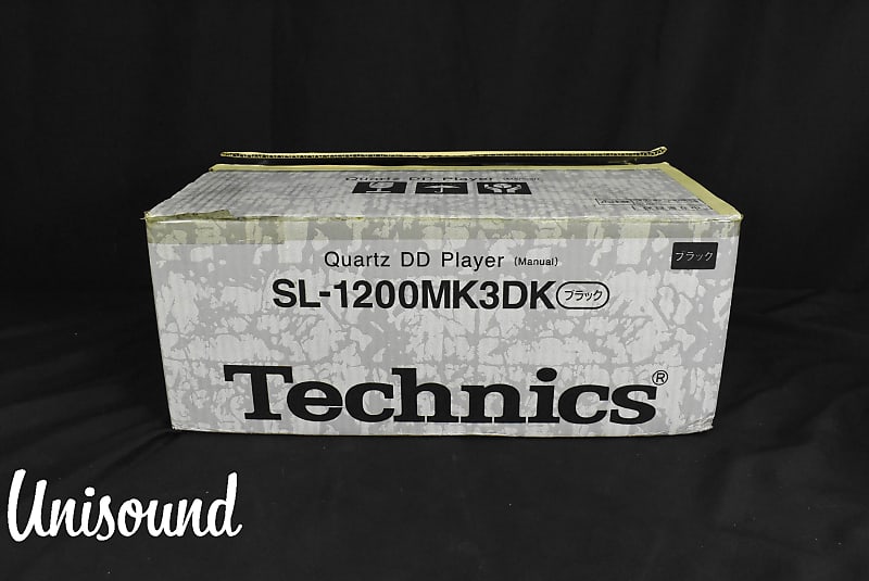 Technics SL-1200MK3D Black Direct Drive DJ Turntable w/Original