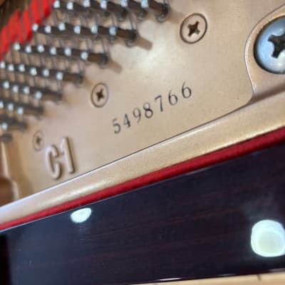 Yamaha C1 Grand Piano Mahogany Polish (pre-owned c.1996) image 2