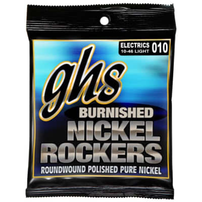 GHS Burnished Nickel Rockers Electric Guitar Strings 10-46 image 1