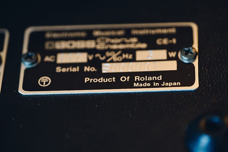 Holy Grail* Roland Boss CE-1 Chorus Ensemble Serial #S000001 Holy Grail* Roland Boss CE-1 Chorus Ensemble Serial #S000001