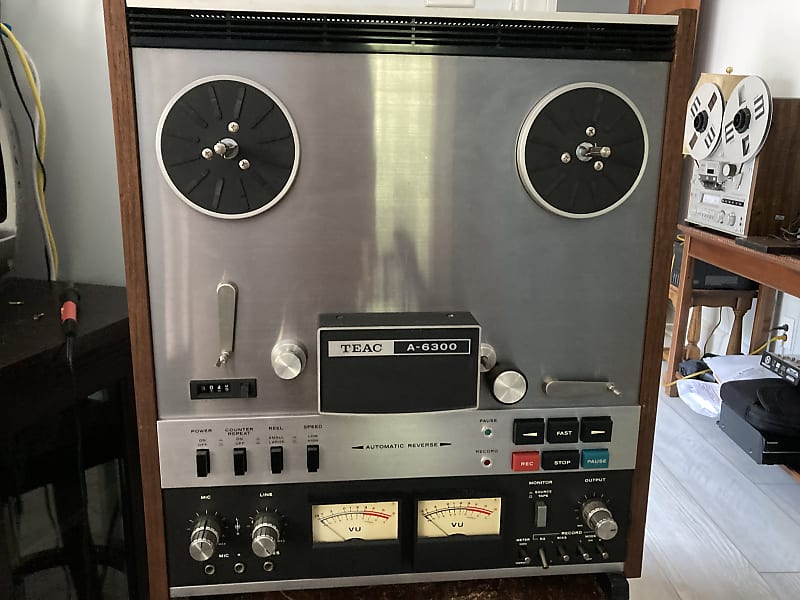 SEE VIDEO TEAC A-6300 1/4 10.5 inch Auto Reverse 4-Track 2-Channel Reel to  Reel Tape Deck Recorder