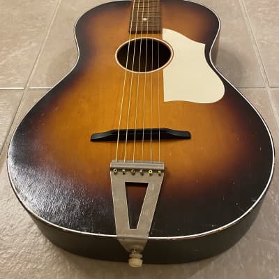 Cameo Vintage  Parlor Acoustic Guitar - Made in Holland 1960's Brown Burst Short Scale image 2