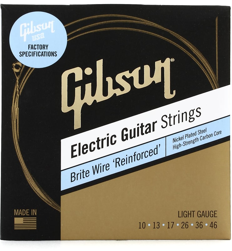 Gibson Brite Wire 'Reinforced' Electric Guitar Light 10-46 image 1