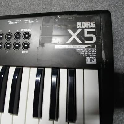 Korg X5 Music Synthesizer + AC Adapter + Manual image 2