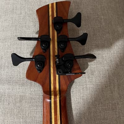 Prat M-BSV 5 string  bass 2016 Buckeye Burl top - Nordstrand pickups - Noll electronics - Fodera strings image 9