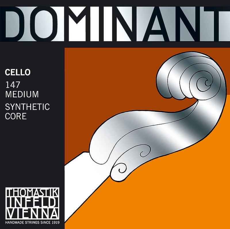 Thomastik-Infeld 147 3/4 Dominant Chrome Wound Synthetic Core 3/4 Cello String Set - Medium image 1