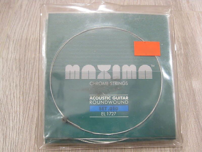 Maxima EL 1727 Chrome Round Wound Extra Light 10-47 Acoustic Guitar Strings EL1727 Set.010 image 1