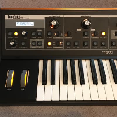 Moog  Little Phatty with CV Outs and Orange Solar Back Plate image 3