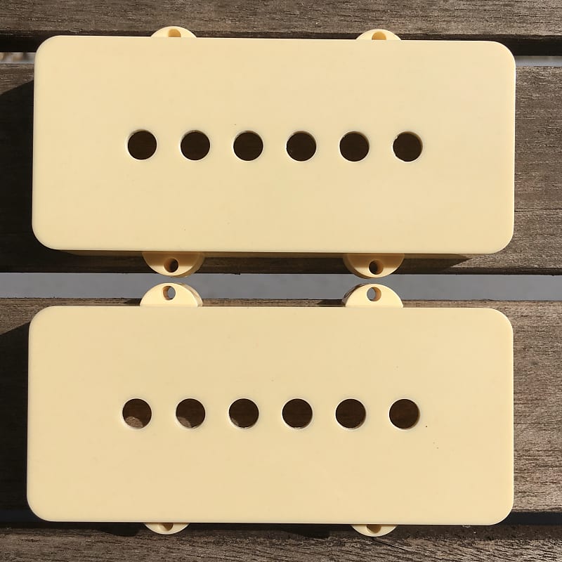 Fender Jazzmaster Pickup Covers Cream Reverb
