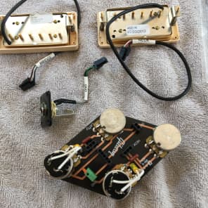 Gibson 490R &498T Humbuckers with LH Quick Connect Harness 2012 Gold covers image 9