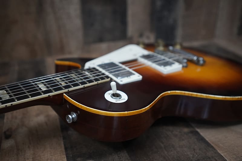 Gaban Deluxe 1970s Sunburst LP Single Cut Style Guitar Made