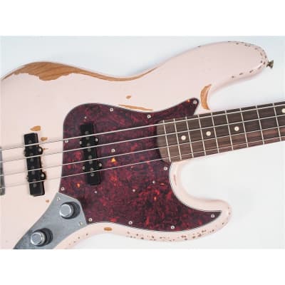 Fender Flea Jazz Bass, Roadworn, Shell Pink image 3