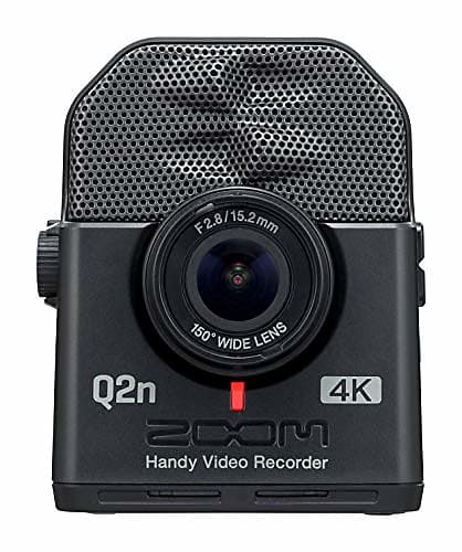 Zoom Q2n-4K Handy Video Recorder, 4K/30P Ultra High Definition Video, Compact Size, Stereo Microphones, Wide Angle Lens, for Recording Music, Video, Youtube Videos, Livestreaming image 1