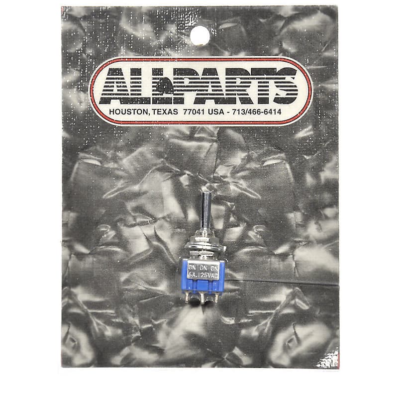 Allparts On-On-On Mini DPDT Switch - Chrome image 1