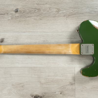 Friedman Vintage T Guitar, Rosewood Fretboard, Medium-Aged Cadillac Green image 7