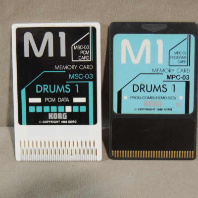 Korg M1 Drums 1 sound cards MSC-03 and MPC-03 for M-1 & M1R [Three Wave Music] image 2