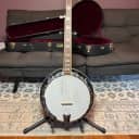 Gold Tone BG-150F 5-String Bluegrass Resonator Banjo with Flange and Hard Case + Lock and Key w/2-Pack Strings