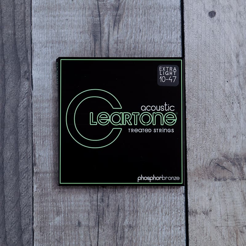 Cleartone 7410 Phosphor Bronze Extra Light '10-47 gauge' Treated Acoustic Guitar Strings image 1