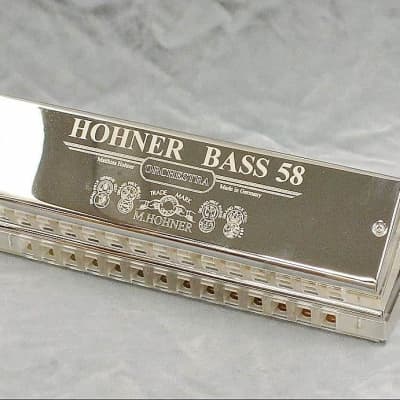 Hohner Bass 58 Orchestral Harmonica Orquestal Armonica +Free US 