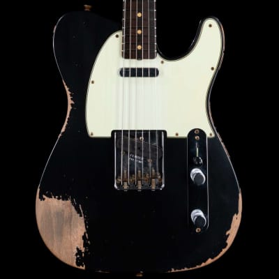 Fender Custom Shop 1963 Telecaster Heavy Relic Rosewood Board Black image 2