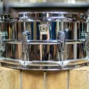 1980s Ludwig LM402 6.5x14 Supraphonic Snare Drum