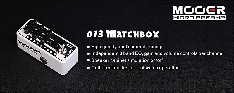 MooerMicro Preamp 013 Matchbox ギターエフェクター Amazon.com: MOOER Micro Preamp M013(Matchbox) : Musical