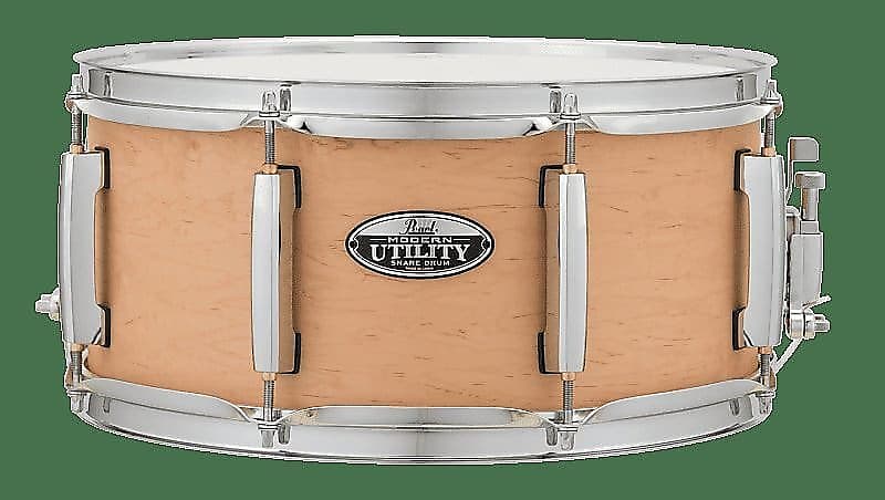 Pearl MUS1465M224 6.5x14" Modern Utility Maple Snare Drum in Matte Natural image 1